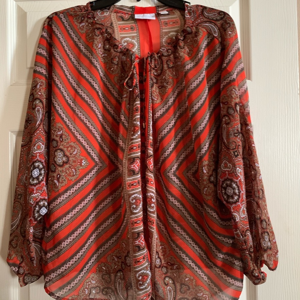 Bandeau, tie front blouse